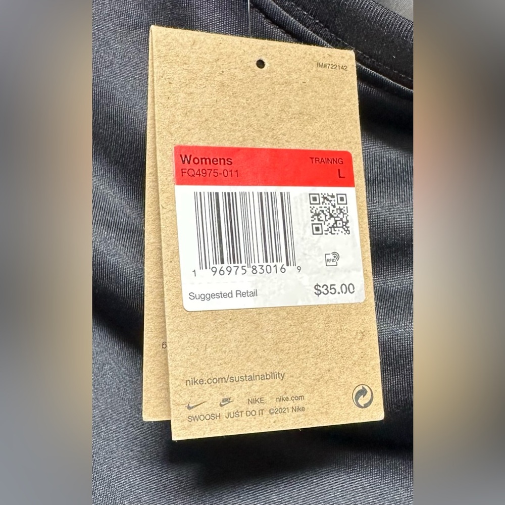 Nike Women's Drifit Poly Black Training Top NWT - Picture 5 of 9